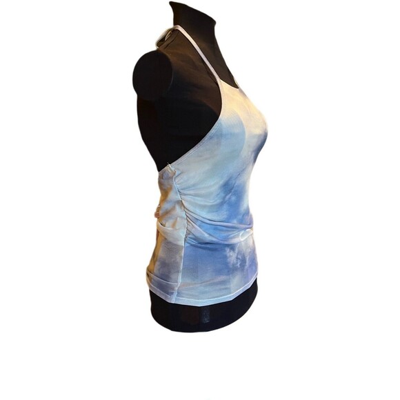 Caution To The Wind Women's Mesh Halter Top Aqua & Blue Size Small NWT - Picture 4 of 7